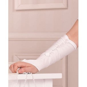 Rękawiczki Perłowe długie