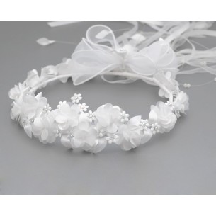 Wianek komunijny biały 190