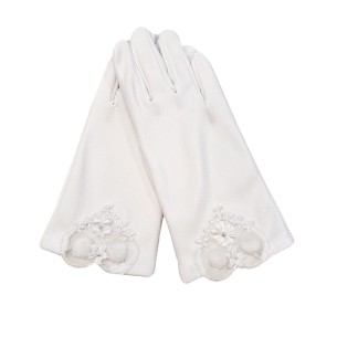 Rękawiczki komunijne Serduszka  017