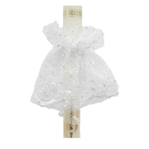 Decoration on candles lily