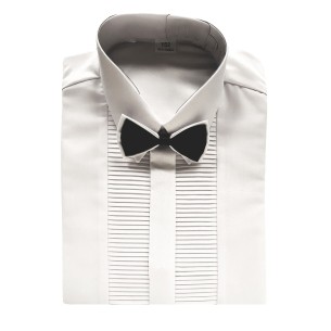 Koszula biała wizytowa z Plisami poprzecznymi