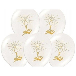 Balony z złotym nadrukiem JHS