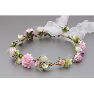 Wianek kwiatowy jak żywy 068