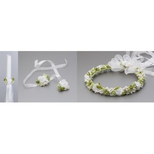 Wianek jak żywy zestaw z bransoletką,na świecę,do torebki