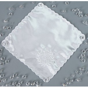 CHUSTECZKA KOMUNIJNA BIAŁA HAFT