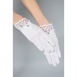 Rękawiczki komunijne pełne