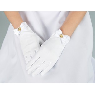 Rękawiczki komunijne pełne  3