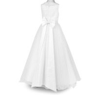 Biała sukienka komunijna Melania z tiulem