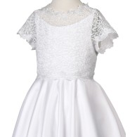 Biała sukienka komunijna Lija z koronką