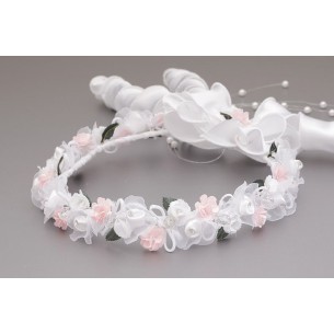 Wianek komunijny  biały 069