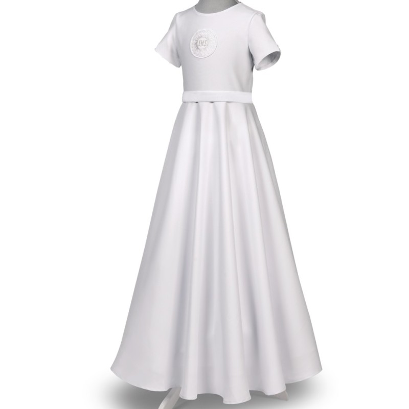 Biała Sukienka na komunię Aniela na miarę