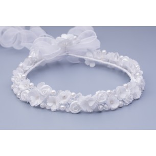 Wianek komunijnyu biały 052