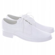 Buty białe komunijne dla chłopca