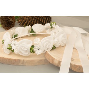 biały WIANEK komunijny 96C