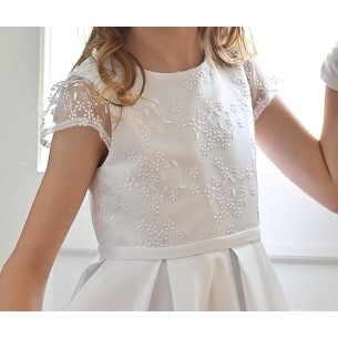 Biała Sukienka na komunię  Karina na miarę