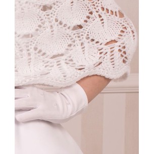 Rękawiczki komunijne Perełki