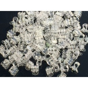 Żabki, spinki do przypięcia wianka przezroczyste