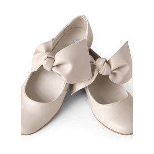 copy of Buty komunine białe balerinki
