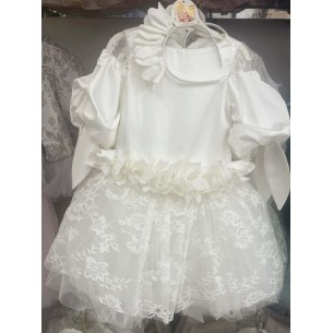 Biała modna sukienka,opaska, na przebranie wizytowa