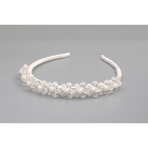 Opaska do włosów komunijna delikatna 039