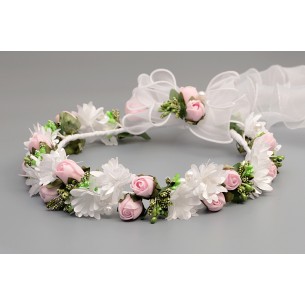 Wianek komunijny kwiatowy 180