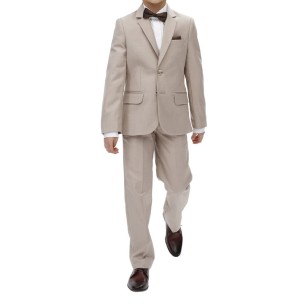 Garnitur chłopięcy beżowy komunijny  2-częściowy